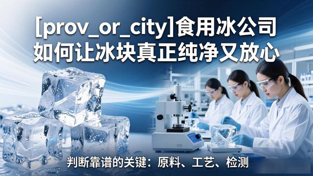 扬州食用冰公司如何让冰块真正纯净又放心